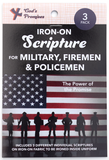 Iron-on Scripture for Military, Fireman, Policemen