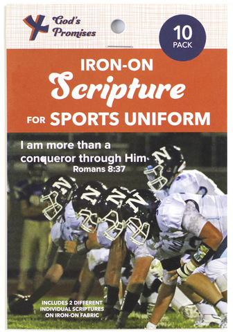 iron on scripture, iron on bible verse, sports uniform scripture